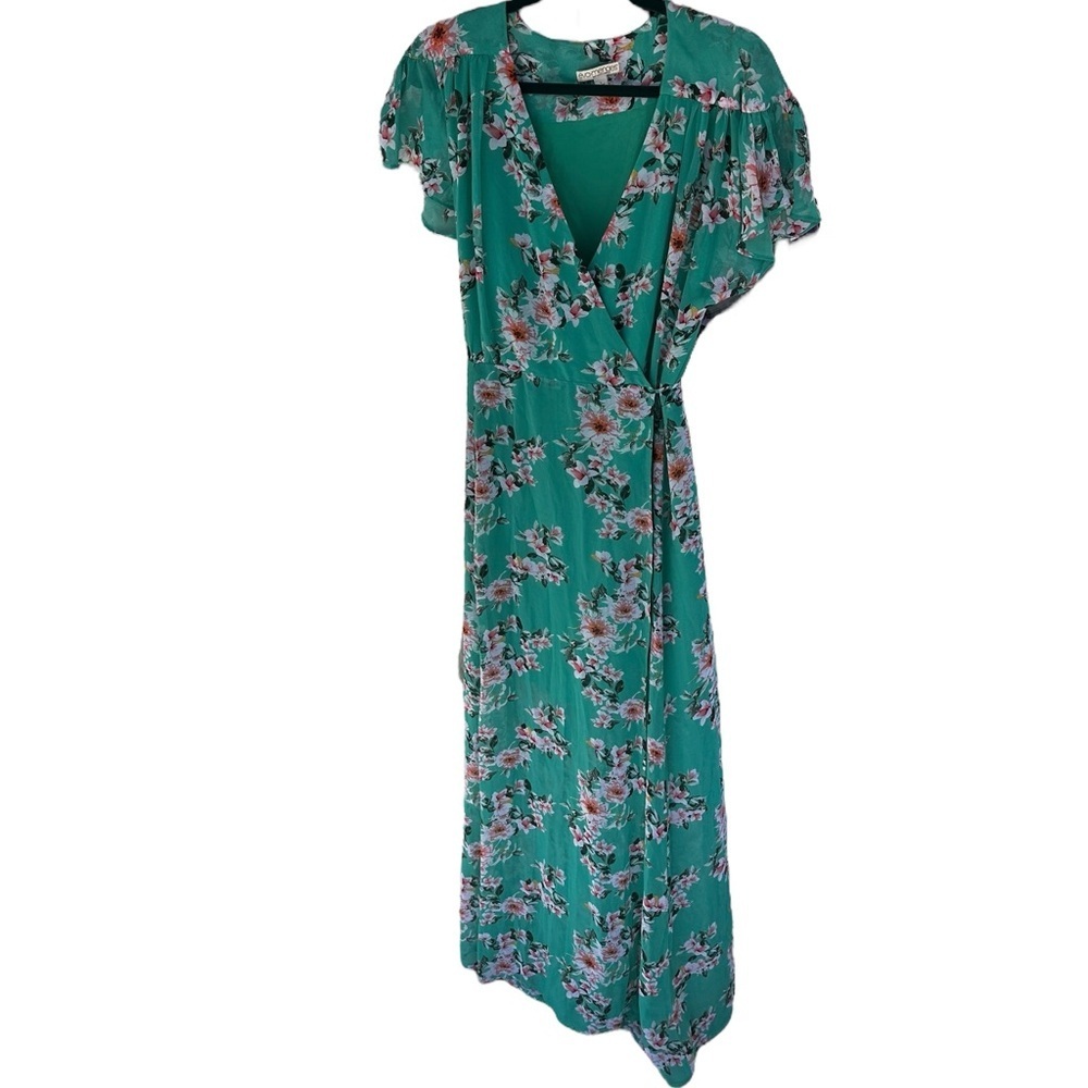 Floral Maxi Tie Dress​​ - Picture 5 of 9